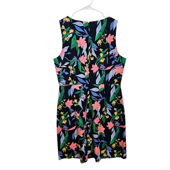 J.crew Floral Square Neckline Sheath Sleeveless Dress - Picture 2 of 6